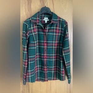 L.L. Bean 100% Cotton Flannel Shirt